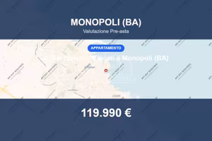 Immobile in asta di 75 m² con box auto a Monopoli