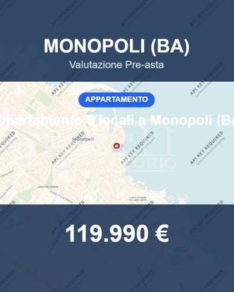 Immobile in asta di 75 m² con box auto a Monopoli