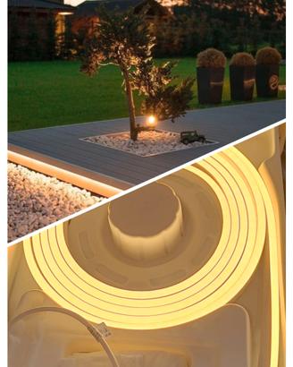 KIT Striscia led neon flex 5mt + alimentatore