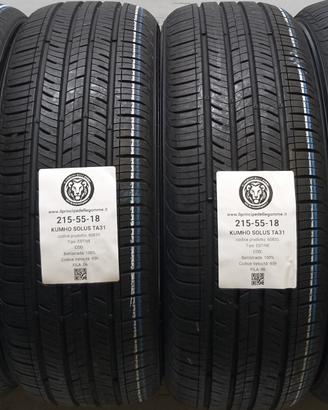 4 GOMME 215 55 18 KUMHO A60835