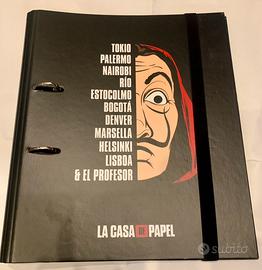 Raccoglitore anelli Casa de Papel +32 stickers