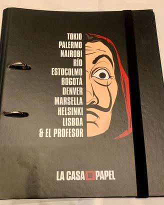 Raccoglitore anelli Casa de Papel +32 stickers