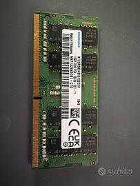 Ram So-Dimm 16gb DDR4 2666mhz SAMSUNG