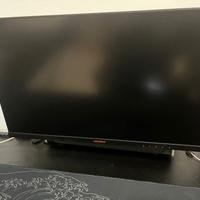 monitor da gaming 165hz+cassa audio+bracio monitor