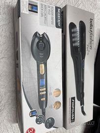 Piastra al vapore e arriccia capelli automatico