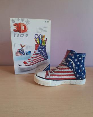 Puzzle 3D scarpa portapenne 