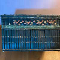 Cesta in bambù e vimini