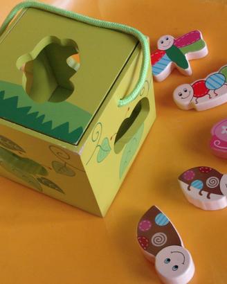 Cubo incastro animali gioco forme bambino