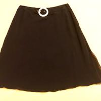 Gonna corta chiffon nera