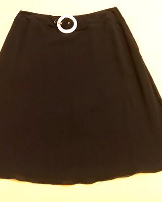 Gonna corta chiffon nera