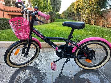 Bicicletta b-twin 16 pollici bambina 4-6 anni