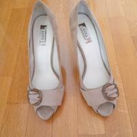 SCARPE ELEGANTI OPEN TOE BEIGE ZARA
