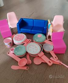 Set accessori vintage casa di Barbie