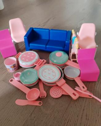 Set accessori vintage casa di Barbie