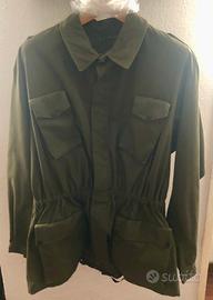 Giacca verde in cotone tipo militare