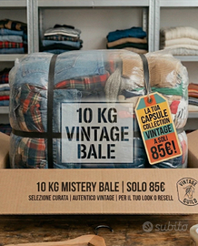 LOTTO ABBIGLIAMENTO VESTITI VINTAGE BOX STOCK 10kg