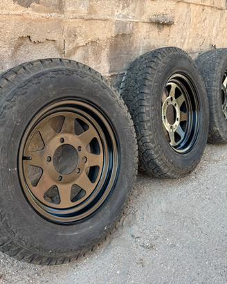 Cerchi scampanati 15 e gomme 195/80/15