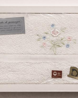 Asciugamano bagno Linea Valentino 100% puro cotone