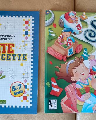 Preparazione per la scuola due libri - quaderni