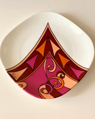 Emilio Pucci anni 70 piatto porcellana per Ginori