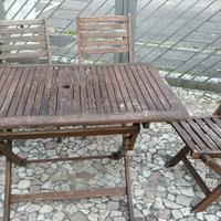 Set tavolo + sedie da giardino