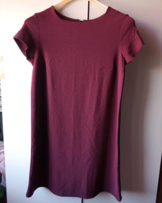 Abito al ginocchio maglia di viscosa manica corta 