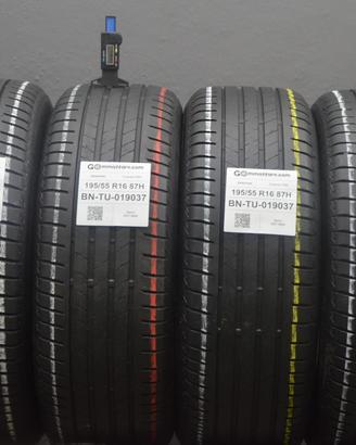 4 Pneumatici 195/55 R16 Bridgestone Turanza T005