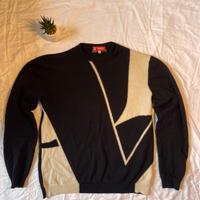 Maglione Versace Nero e Beige Taglia S