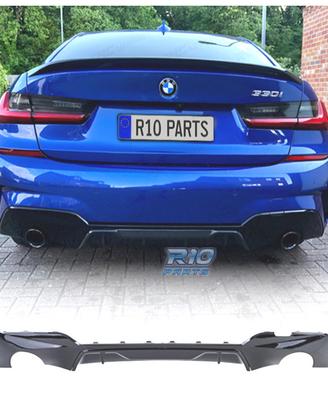 DIFFUSORE BMW G20 G21 18- LOOK M-TECH NERO LUCIDO