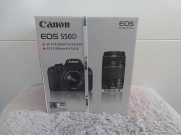 Canon EOS 550D Digital con 2 obiettivi