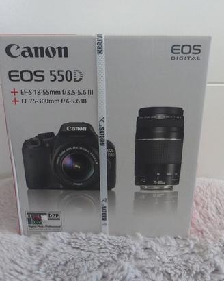 Canon EOS 550D Digital con 2 obiettivi
