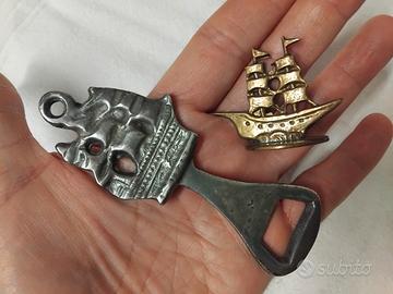 VECCHIO APRIBOTTIGLIE CAVATAPPI E VELIERO OTTONE 
