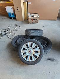 Set 4 Cerchi in ferro 16" + copricerchi originali 