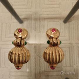 Orecchini vintage anni '80 a clip