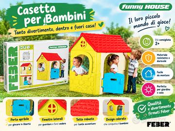 Casetta FEber Funny House bambini – 2+ anni