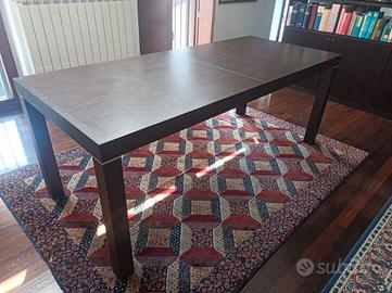 Tavolo Design Minimal Wengè – Allungabile
