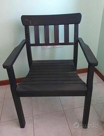 sedia poltroncina in legno Ikea