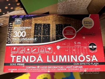 Tenda luminosa led bianco caldo