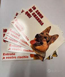 CARTELLO AVVISO CANE