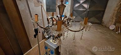 Lampadario vintage con pendenti