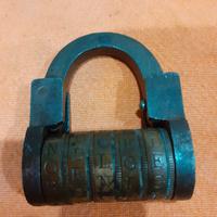 lucchetto a combinazione antico