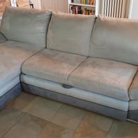 Divano letto Nardo 3 posti con penisola a sinistra