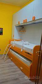 Cameretta bambini ponte letto