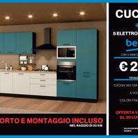 CUCINA 5 ELETTRODOMESTICI COMP. TRASP. E MONTAGGIO