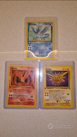 Zapdos FO 30/62 Moltres FO 27/62 Articuno FO 17/62