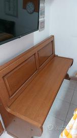 Panca in legno cigliegio colore noce