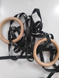 Anelli in legno per allenamento a corpo libero