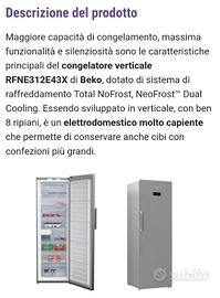 congelatore Total no frost Beko