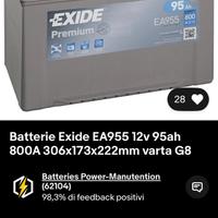 Batteria mitsubishi pajero