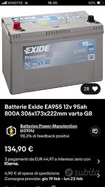 Batteria mitsubishi pajero